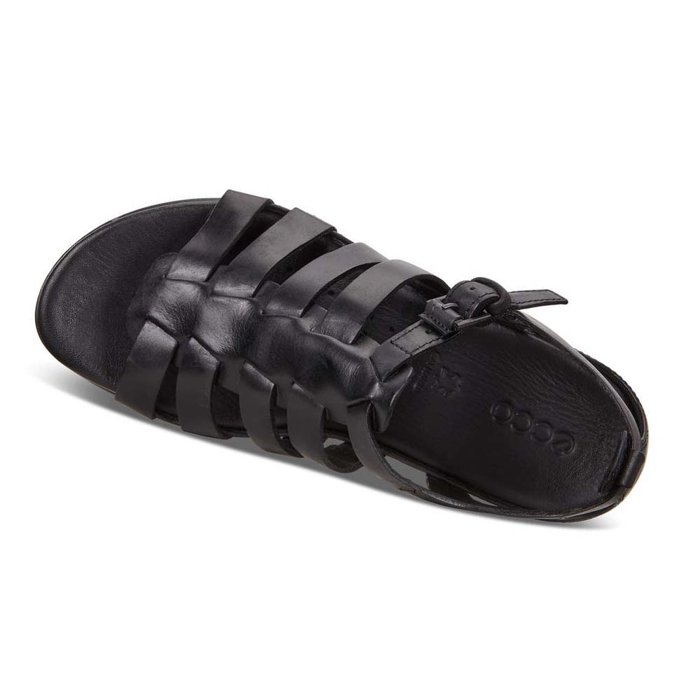 Women's Ecco Flash Flat Sandals Black | Canada 178JPQ